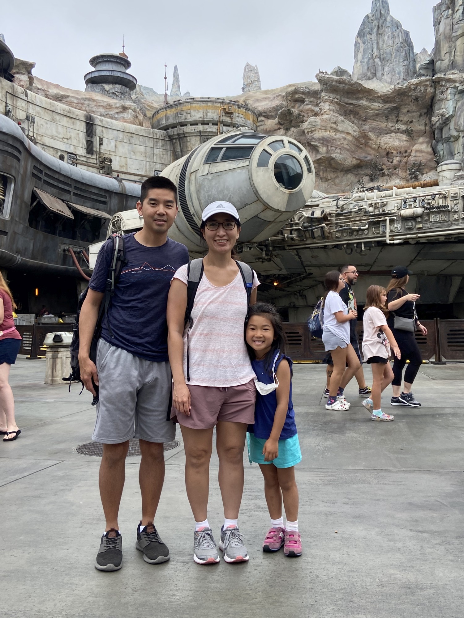 Star Wars Land at Disneyland! Too bad we don't know anything about Star Wars... but Mommy and Daddy liked the rides!